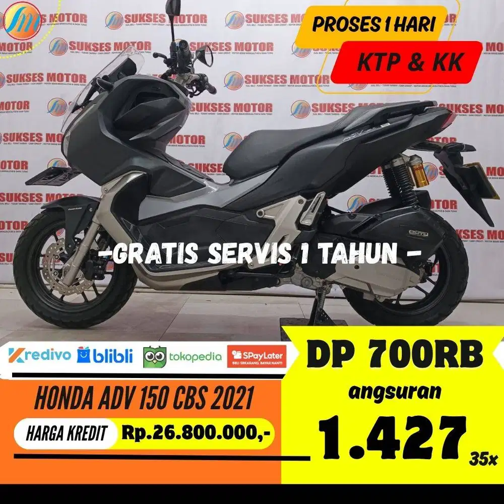 DP CUKUP 700RIBU HONDA ADV 150 CBS 2021 ANGSURAN TERJANGKAU BERGARANSI