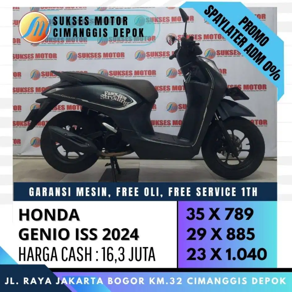GENIO ISS 2024 CASH KREDIT CICILAN VIA CC/PAYLATER LEBIH MURAH