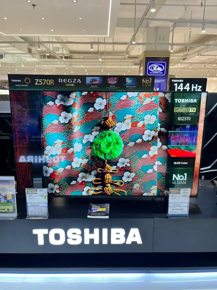 TOSHIBA 4K QLED SMART TV 65 INCH, BISA CICILAN 0%