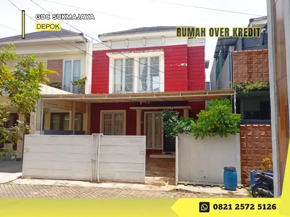 DP BISA DI CICIL Over Kredit Rumah 2LT LT120 dkt Tol di GDC New Anggrek 2