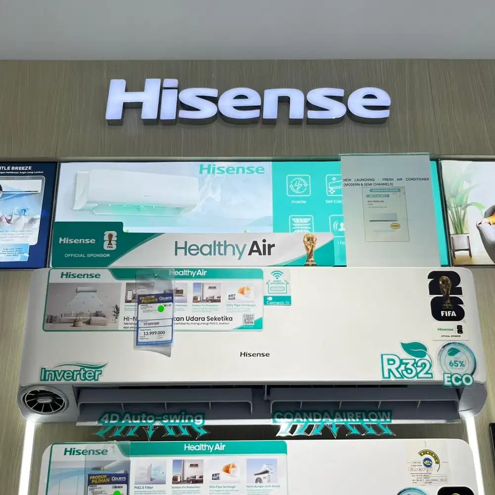 HISENSE AC INVERTER 1.5 PK, BISA CICILAN 0%