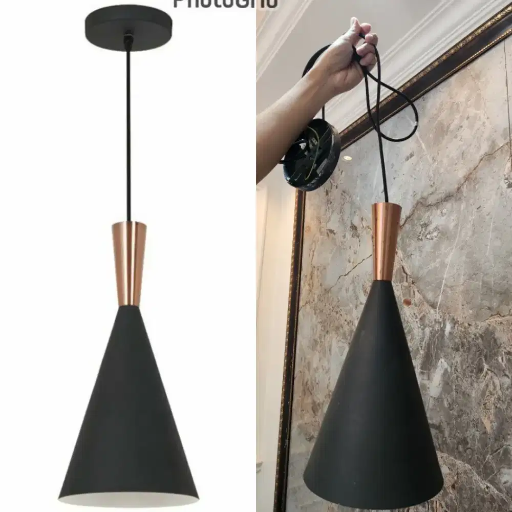 Lampu gantung dekorasi bentuk corong
