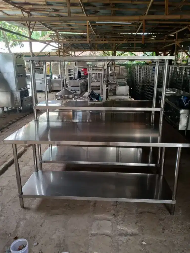 Meja stainles uk 180 cm