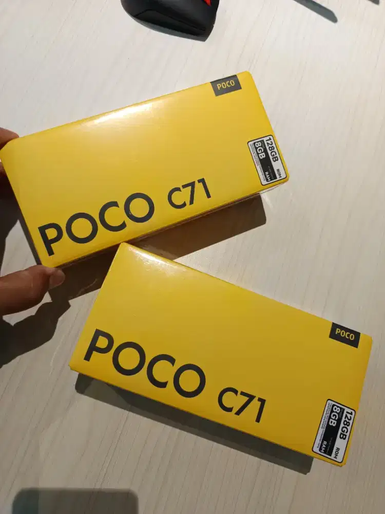 POCO C71 4GB+4GB / 128GB - POWER BLACK (BARU / BRAND NEW IN BOX)