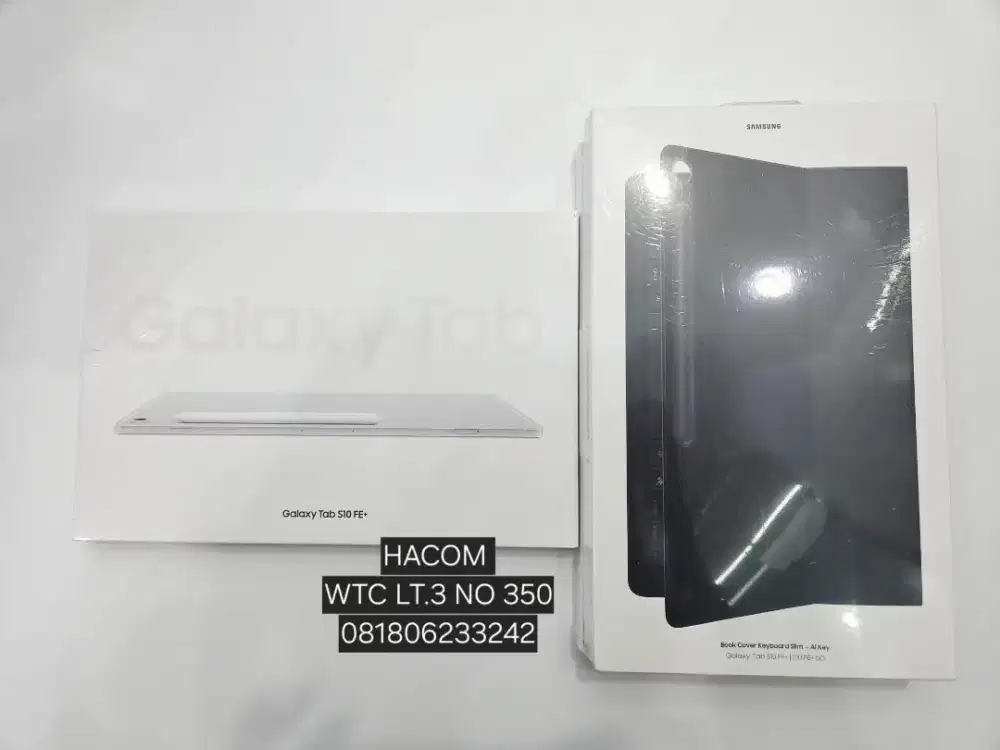 Samsung Tab S10 fe plus wifi 12/256 baru.Free keyboard cover