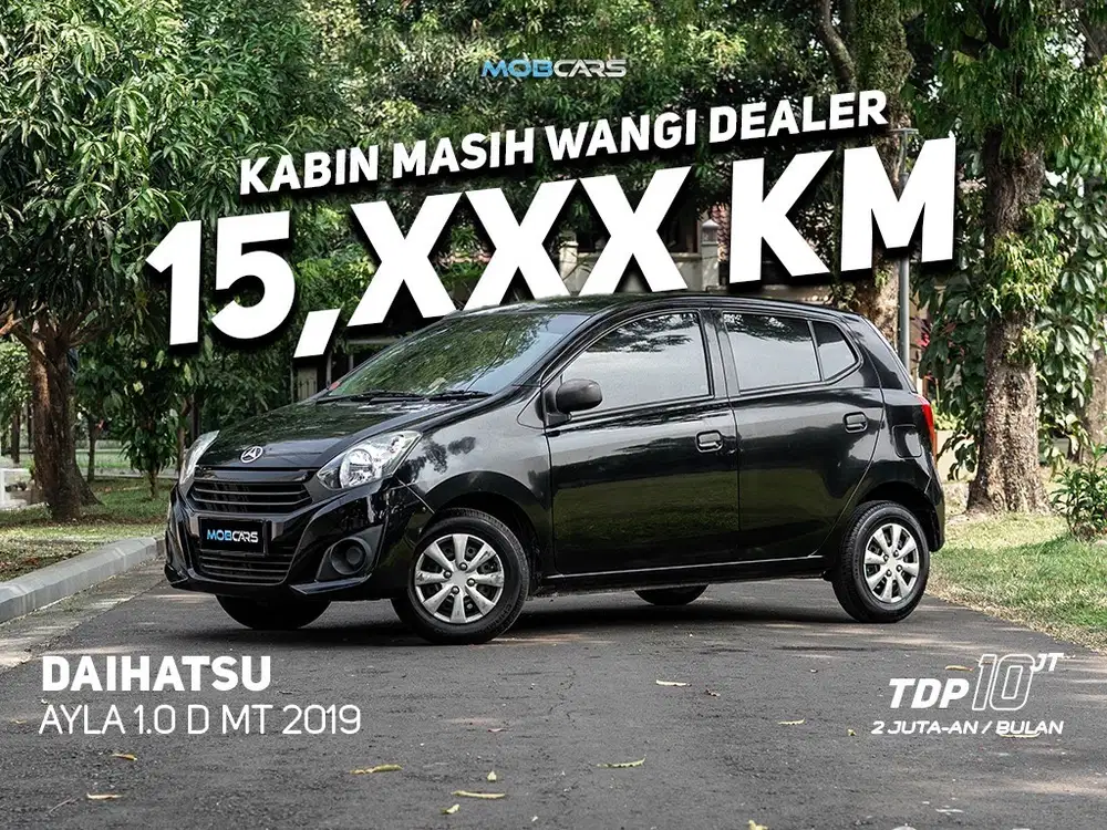 SUPER LOW AYLA D MT 2019 DAIHATSU HITAM