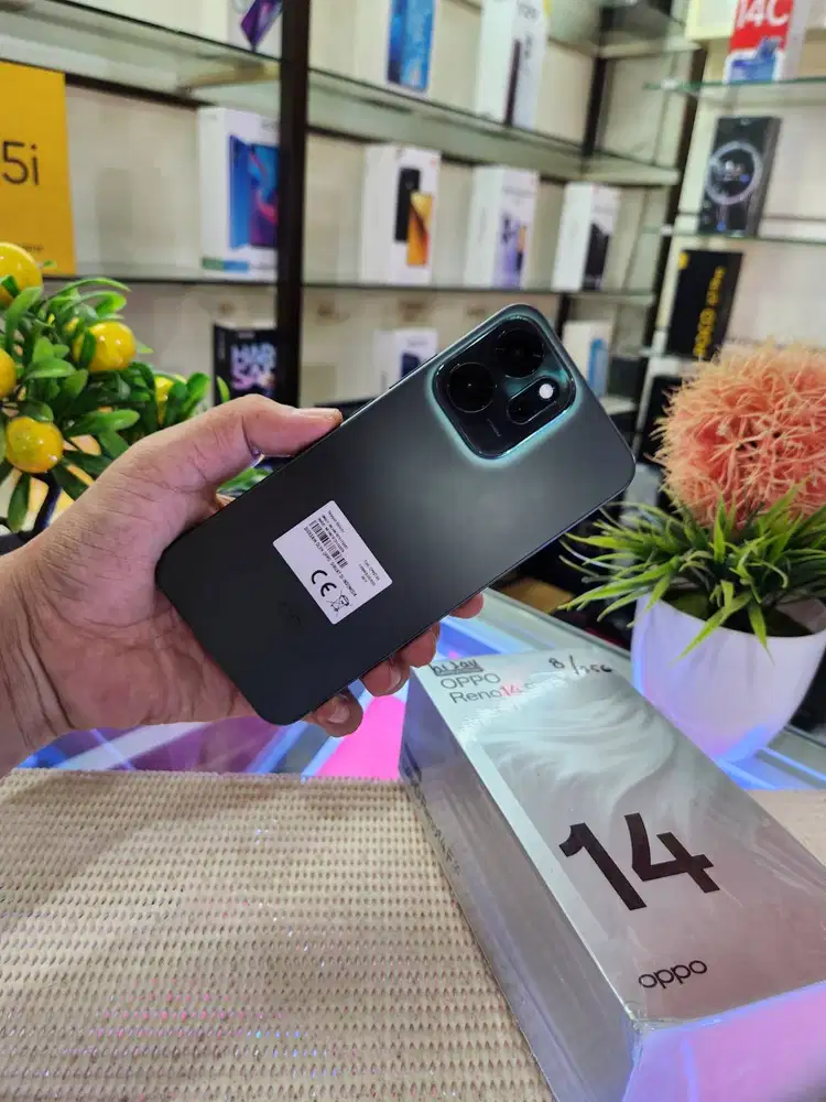 Oppo Reno 14F 5G Ram 8+8Gb/ 256Gb Fullset Mulus Original 100% Bergaran