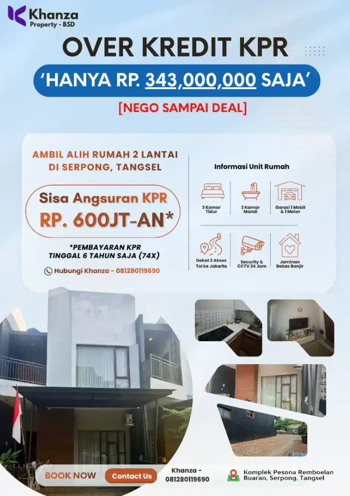Over Kredit atau Cash Keras Rumah Second area Serpong - BSD - Jakarta