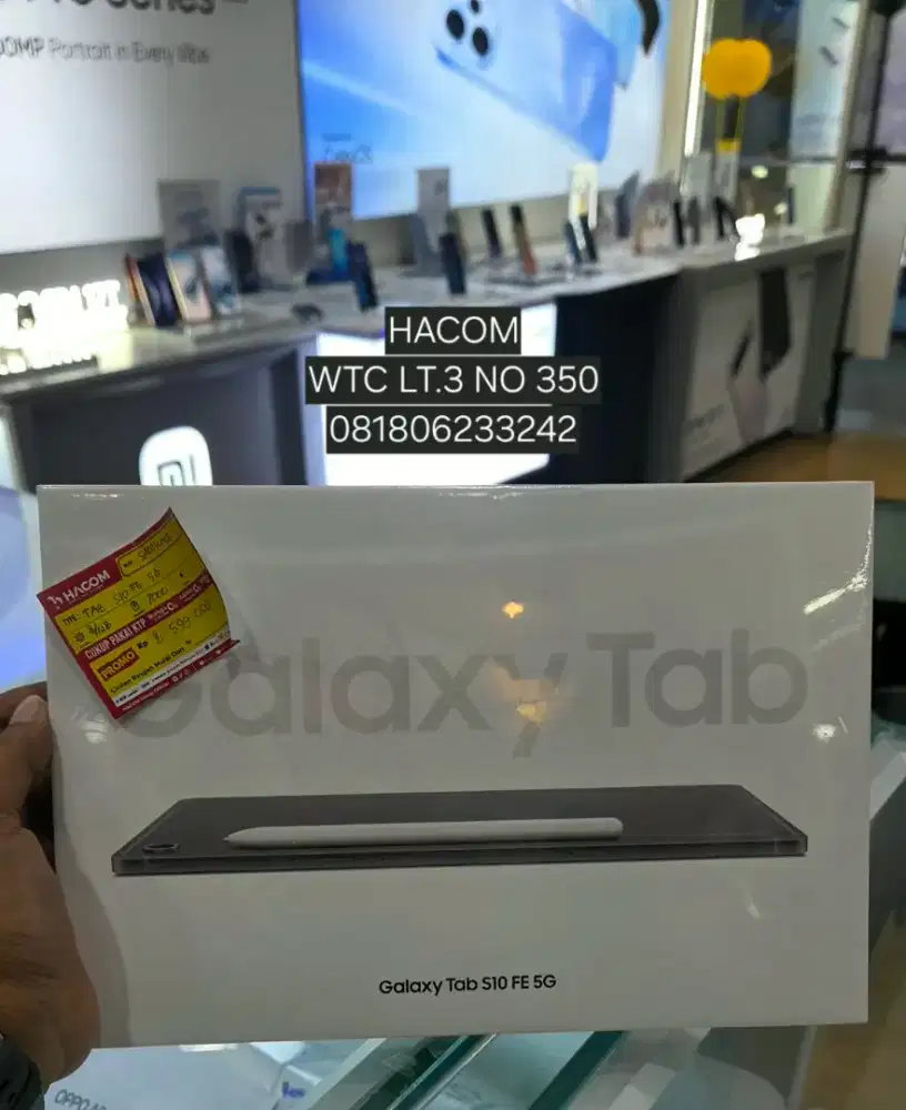 Samsung Tab S10 fe 5G 8/128 baru garansi resmi