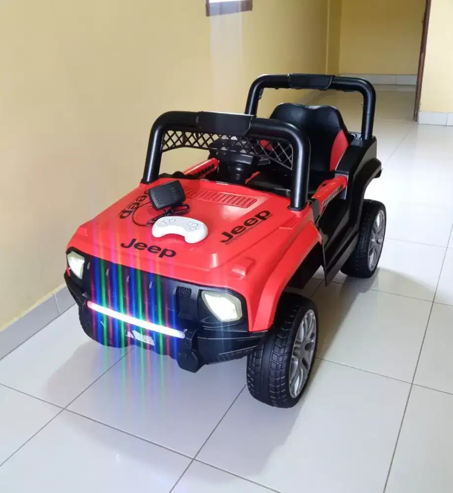 Mobil aki anak 12volt ban karet