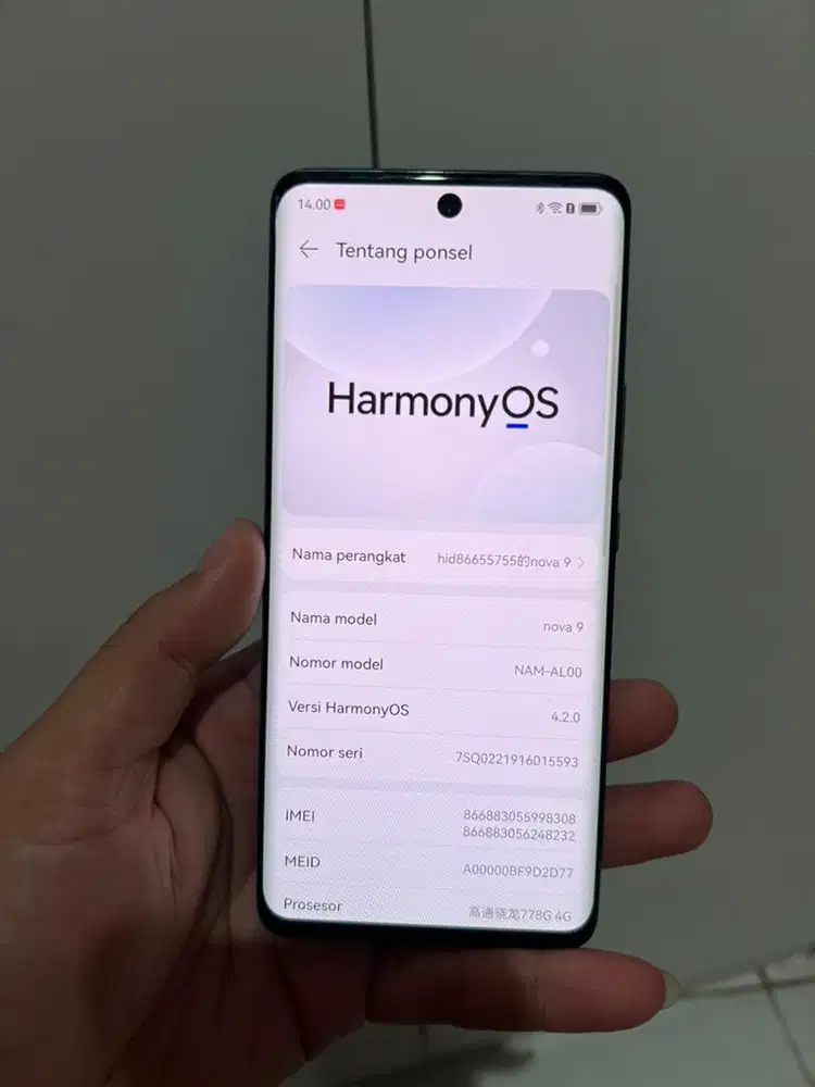 Huawei nova 9 8/256 harmony os inter all oprator
