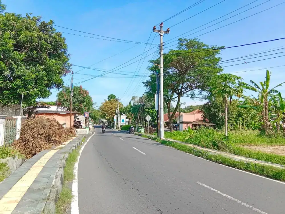 Tanah SHMP 334m2 Jl Magelang Km 7 Dekat Jombor, Ringroad, Jl Gito-gati Dekat UGM Jogja, Mall SCH, Cocok Gudang, Usaha, Toko, Ruko, Kantor
