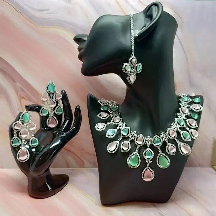 L7 SET KALUNG INDIA CHOKER JEWELRY PERNIKAHAN WEDDING PREMIUM