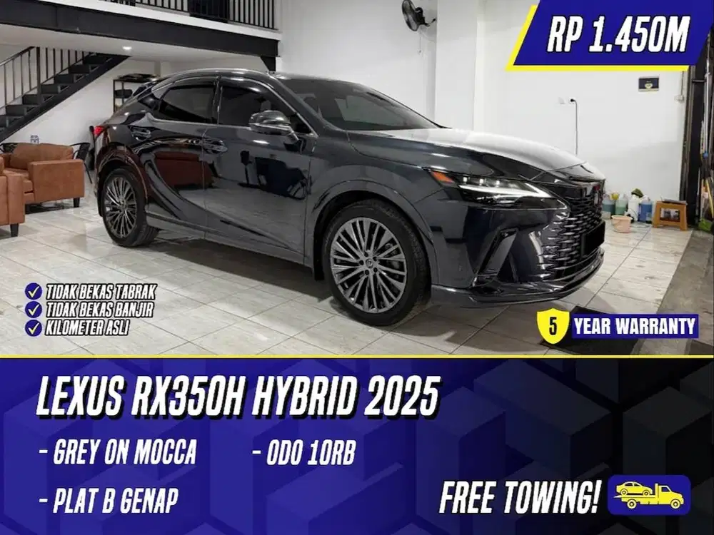 Lexus RX350h Hybrid 2025 NIK 2024 Grey on Mocca Abu-abu abu RX 350h