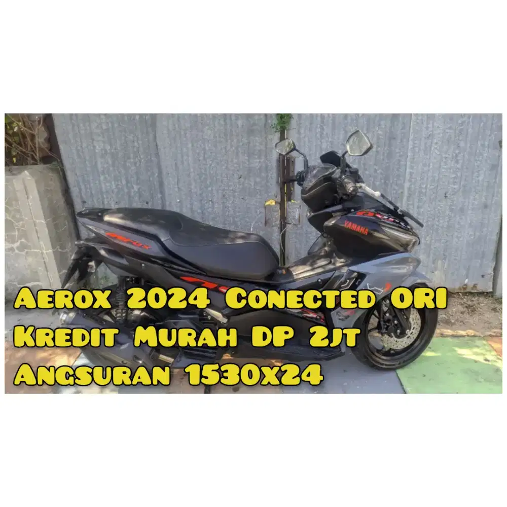 Aerox 155cc 2024 Hitam Silver Glossy