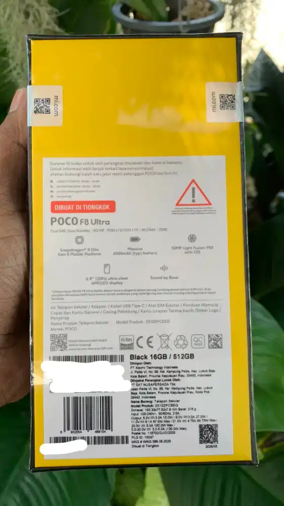 POCO F8 ULTRA BLACK NEW SEGEL 16/512 READY COD BANDA ACEH