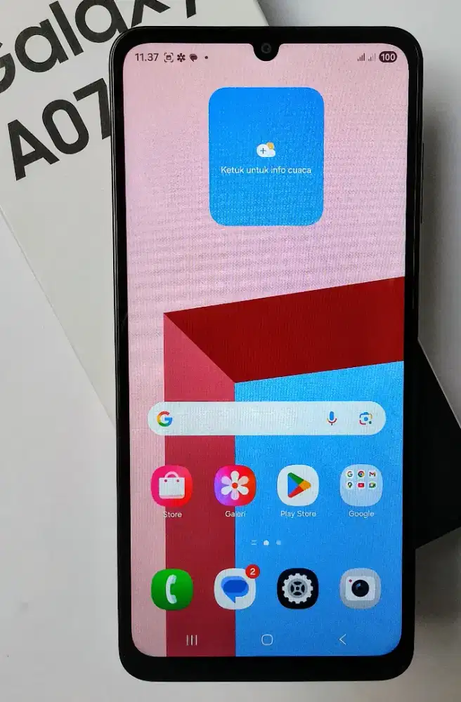Samsung A07 Ram 4+4/64 Fullset baru 1,5 bulan
