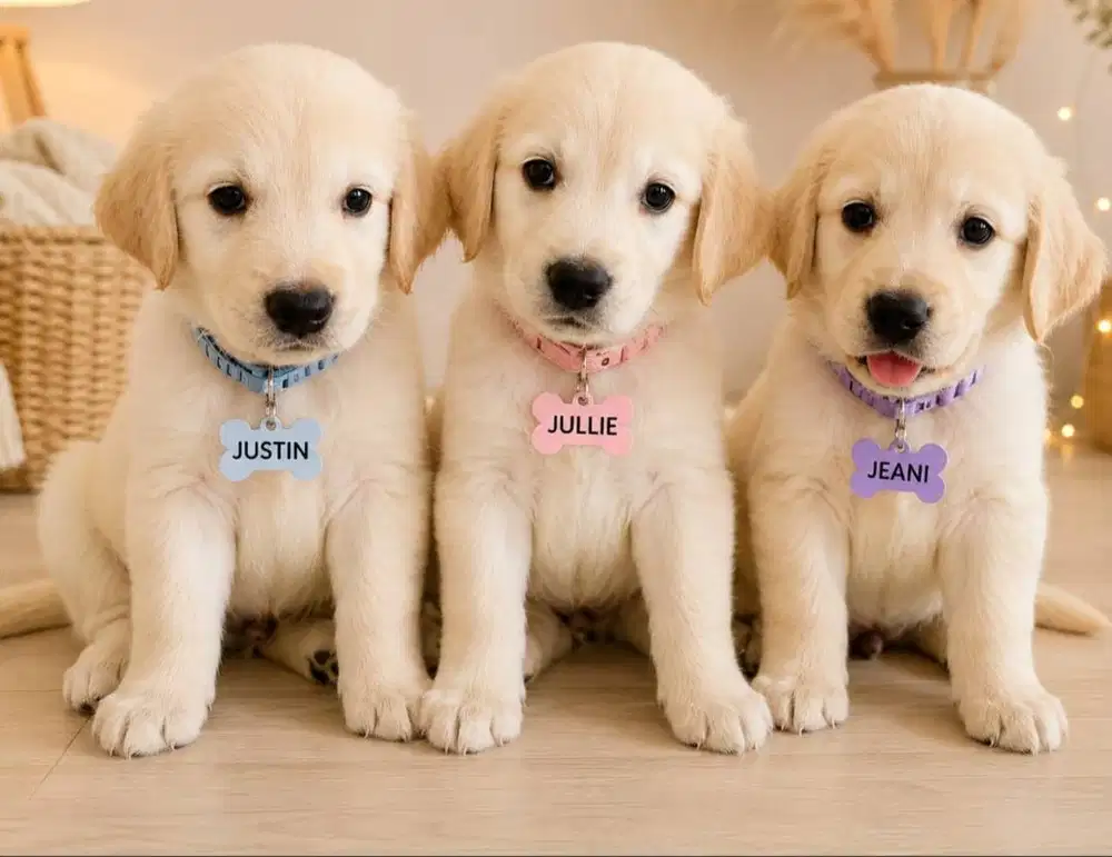 ANJING DIJUAL   GOLDEN ENGLISH WHITE CREAM RETRIEVER UMUR 1,5 BULAN