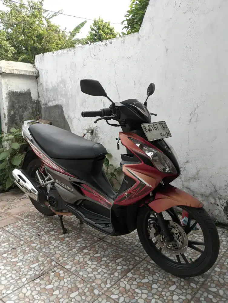 SUZUKI SKYWAVE 125 2008 MERAH HITAM ORIGINAL