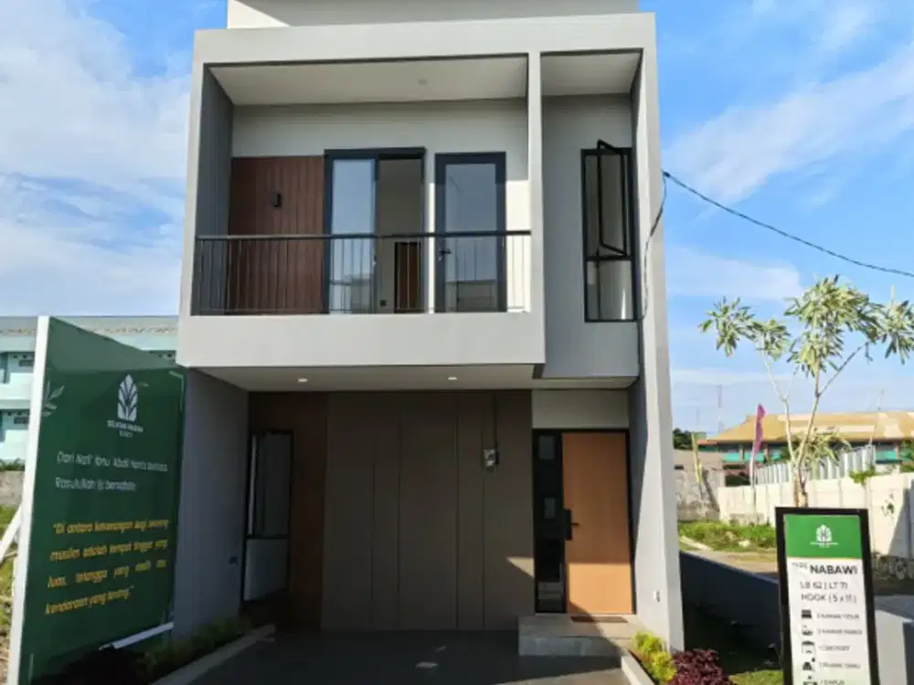 Rumah Baru 2 Lantai Cluster Islami Bebas Banjir, DP 0% Cicilan Mulai 5 Jutaan, Strategis 5 Menit ke Summarecon Mall Bekasi - FREE PPN & Bebas Biaya