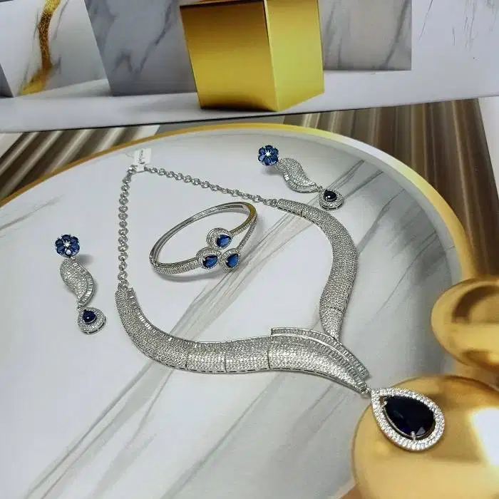 L15 SET KALUNG INDIA CHOKER JEWELRY PERNIKAHAN WEDDING PREMIUM
