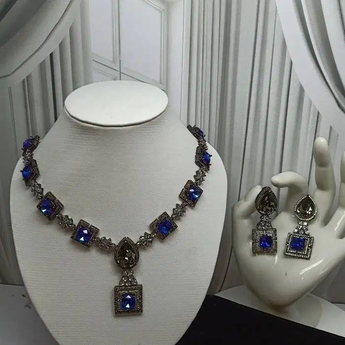L19 SET KALUNG INDIA CHOKER JEWELRY PERNIKAHAN WEDDING PREMIUM