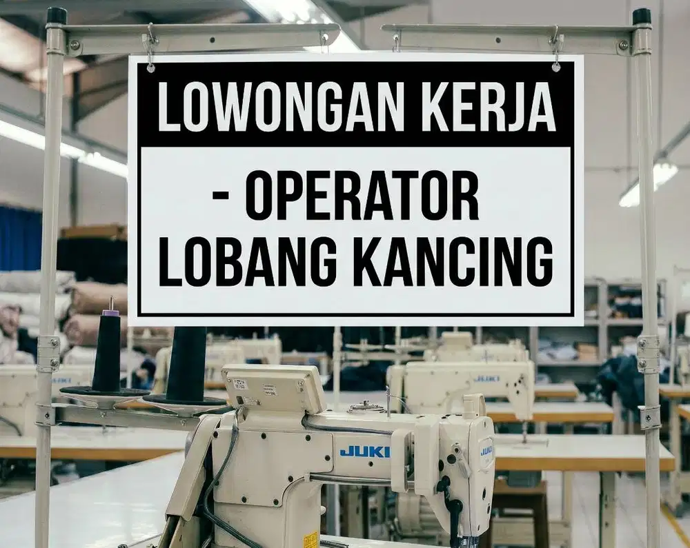 Lowongan Kerja - Operator Lubang Kancing (Garment)
