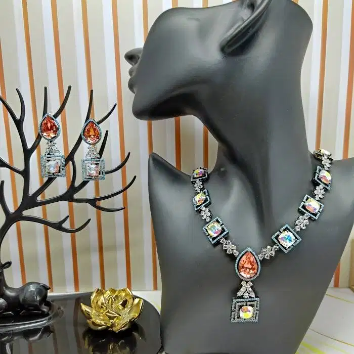 L20 SET KALUNG INDIA CHOKER JEWELRY PERNIKAHAN WEDDING PREMIUM