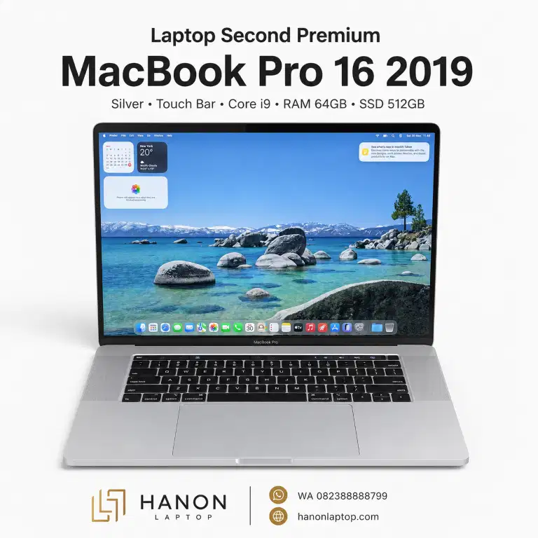 MACBOOK PRO 16 2019 (BUKAN 15) CORE I9 AMD RADEON 5500M 64GB RAM 512GB
