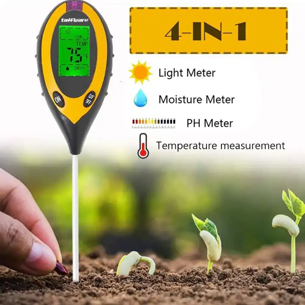 Pengukur Temperatur dan Kelembapan Tanah Soil PH