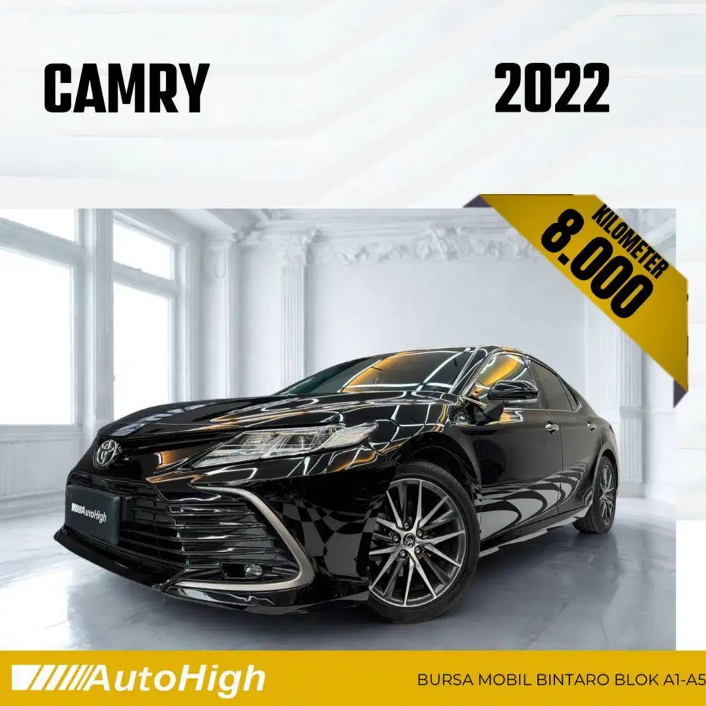 DP10% [Km8.000] Camry V 2022 Black Reg 2023 #AUTOHIGH