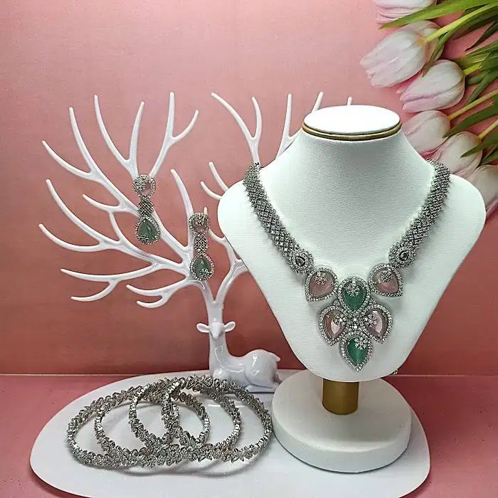 L29 SET KALUNG INDIA CHOKER JEWELRY PERNIKAHAN WEDDING PREMIUM