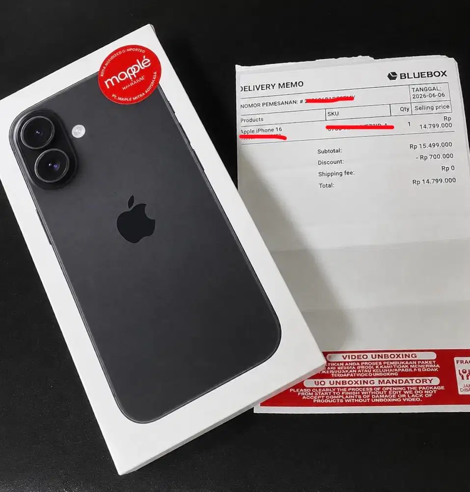 IPHONE 16 SEGEL / BARU (IBOX, DIGIMAP)