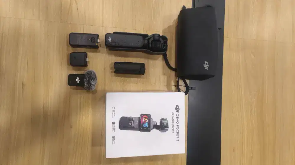 DJI Osmo Pocket 3 Creator Combo Mulus Normal Minus Wide Lens