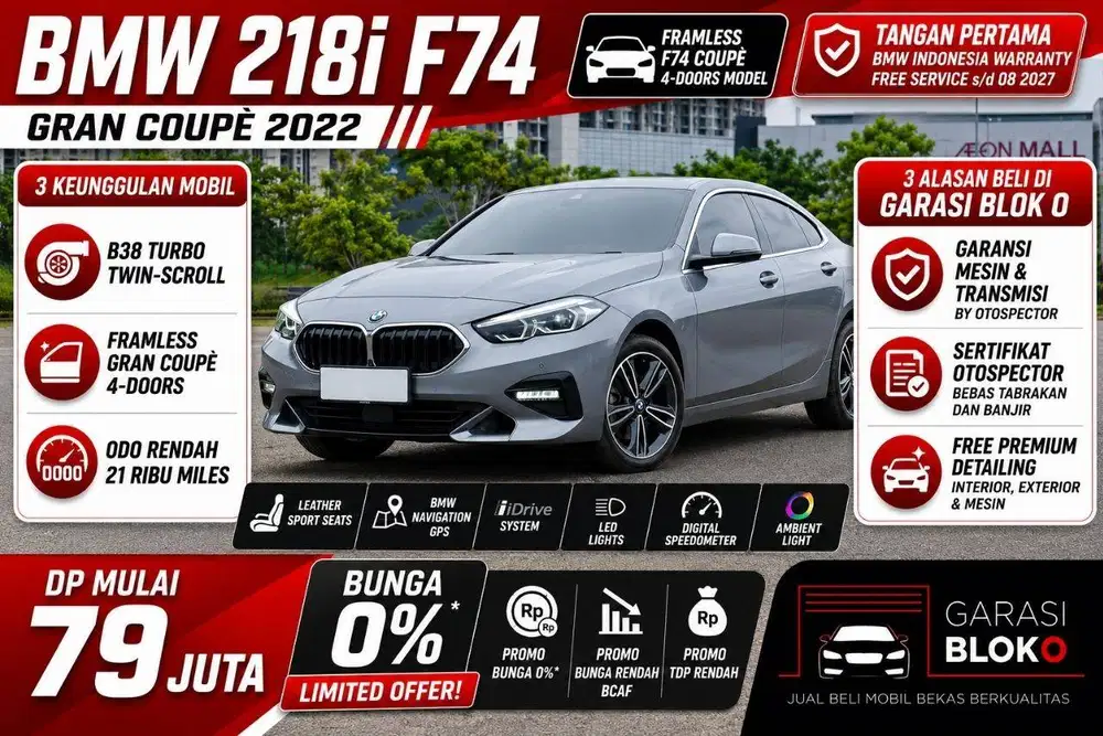 BMW 218i F74 Gran Coupè 2022