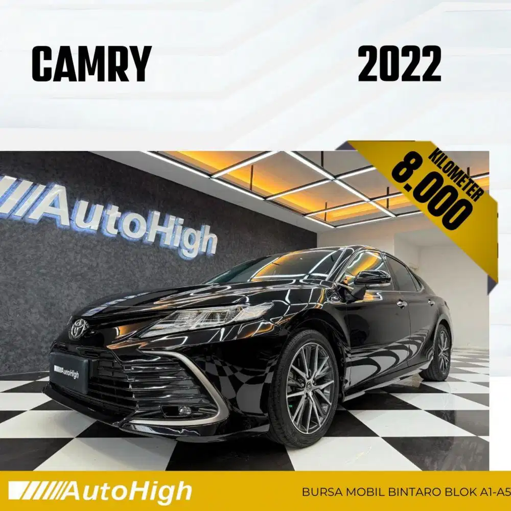 DP10% [Km8.000] Camry V 2022 Black Reg 2021 #AUTOHIGH