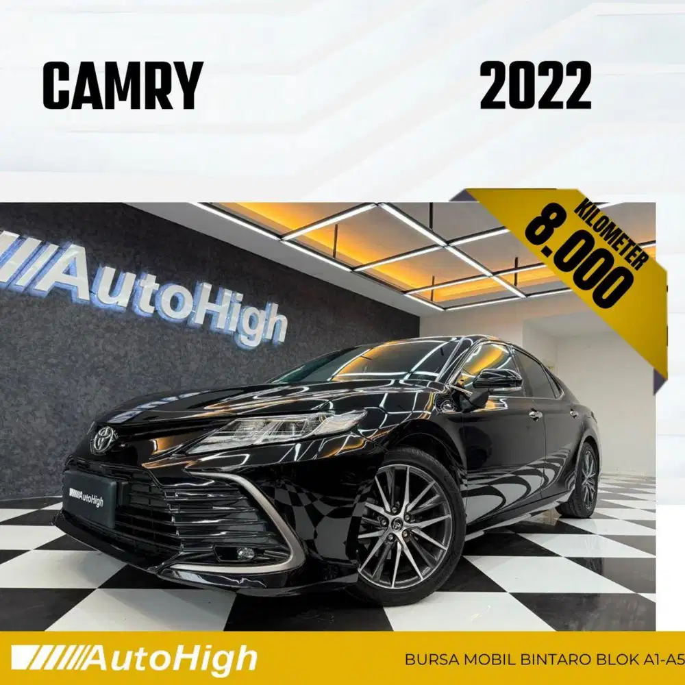 DP10% [Km8.000] Camry V 2022 Black Reg 2023 #AUTOHIGH
