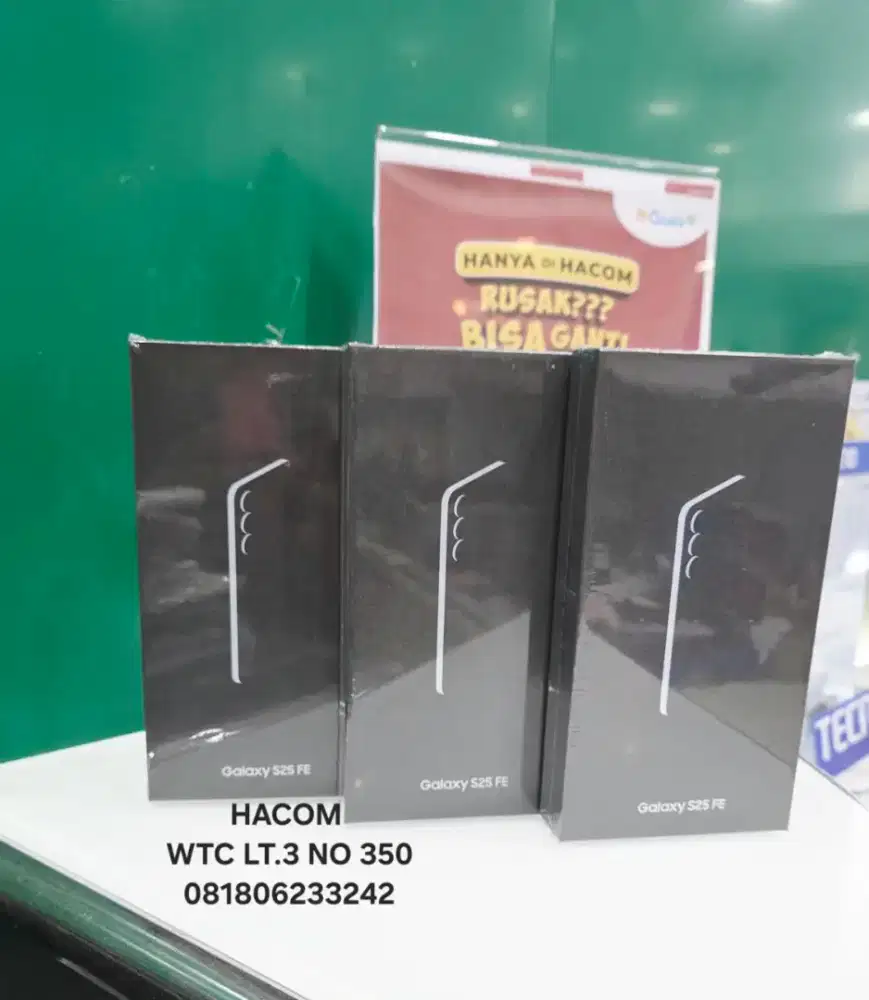 Samsung S25 Fe 8+8/256 baru dan segel.garansi resmi