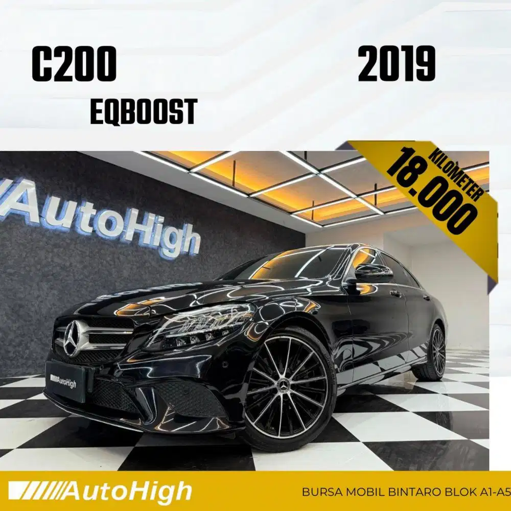 DP10% [Km18.000] C200 Avantgarde 2019 Black Reg 2020 #AUTOHIGH