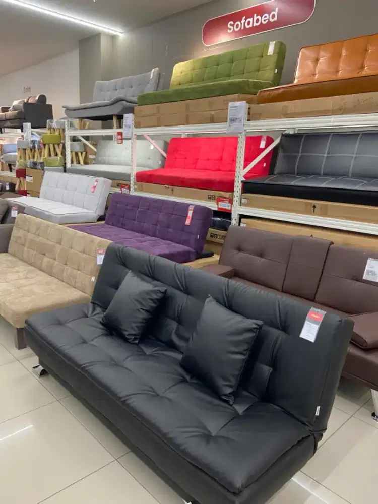 Promo Cicilan Sofabed Bunga 0% Gratis 1x angsuran