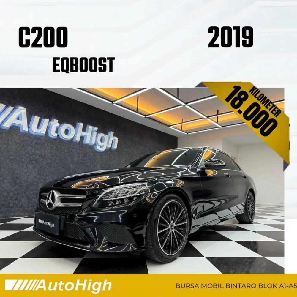 DP10% [Km18.000] C200 Avantgarde 2019 Black Reg 2018 #AUTOHIGH