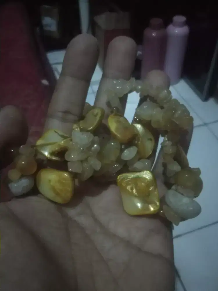Kalung kerang mutiara air laut 7pc