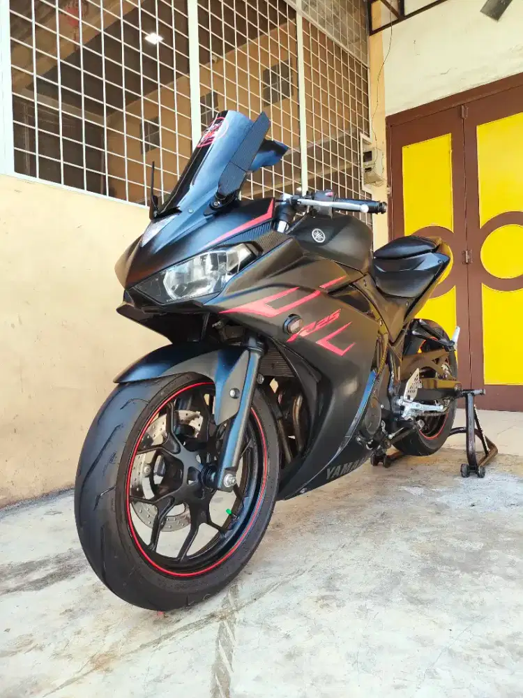 Yamaha R25 / YZF R 25 2017, Black Premium Doff, Unit Mulus Terawat.