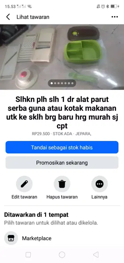 Slhkn plh slh 1 dr kelengkapan dapur atau kelengkapan sklh brg baru
