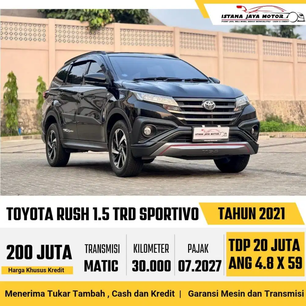 Toyota Rush TRD AT th 2021 #istana jaya motor