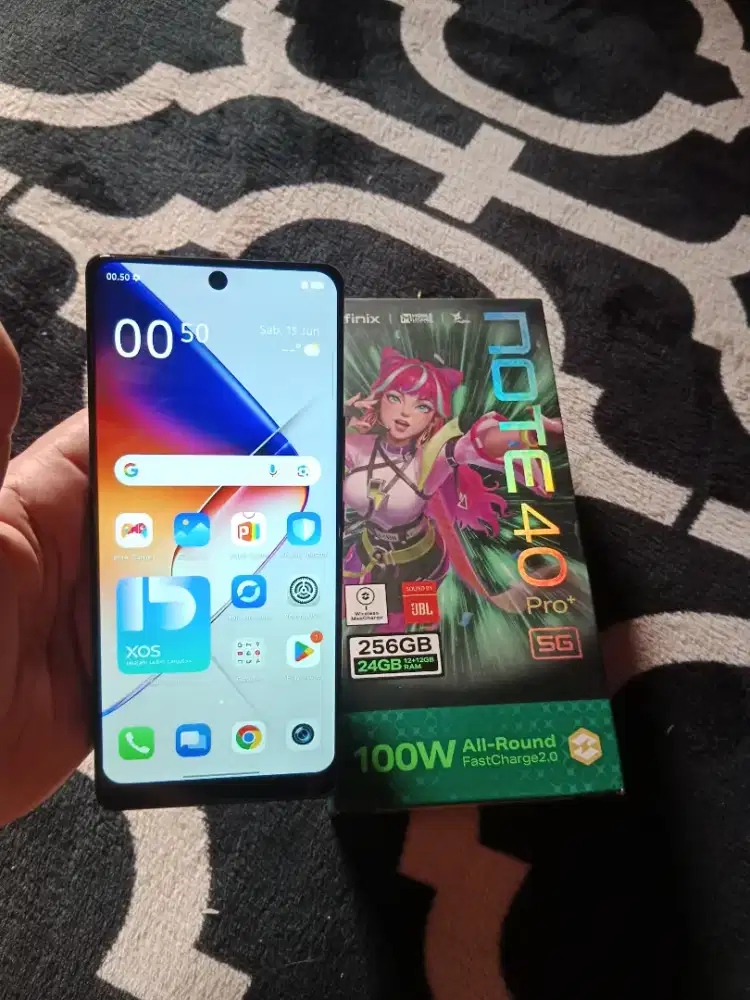 infinix note 40 pro plus, 5G, ram 12+12/256gg pernah ganti lcd