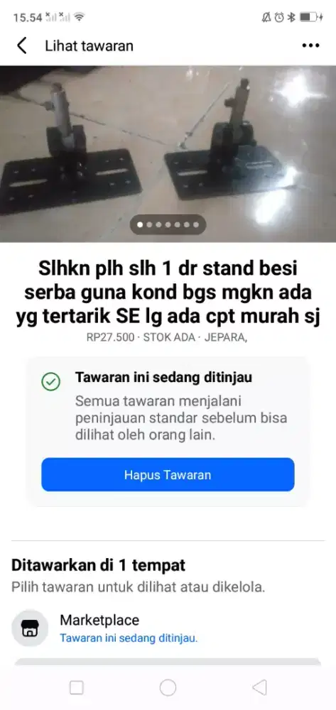 Slhkn plh slh 1 dr stand besi serba guna utk usaha service dll cpt dpt