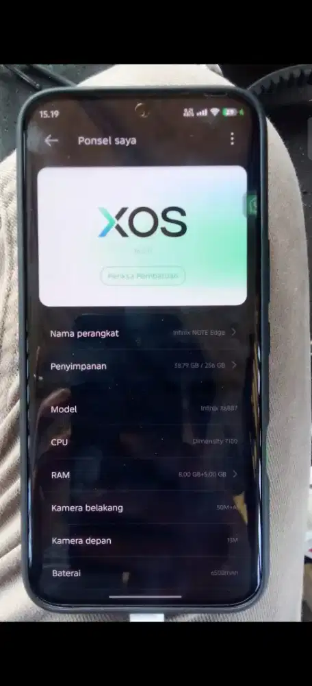 Di jual infinixe note edge 5G pemakaian baru 4 hari