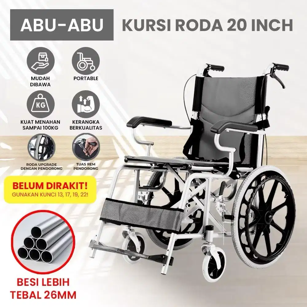 KURSI RODA LIPAT ALUMUNIUM ALKESPRO