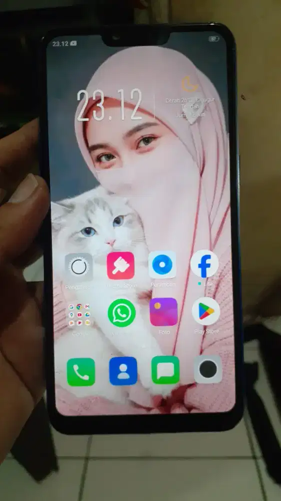 Oppo A3s 4G 2/16 layar 6.2 inchi mulus